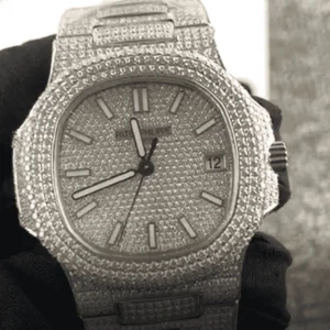 Patek Philippe Nautilus “Iced Out” 5719/10G Authentic Copy 1:1